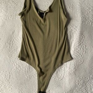 Windsor Olive Green Bodysuit